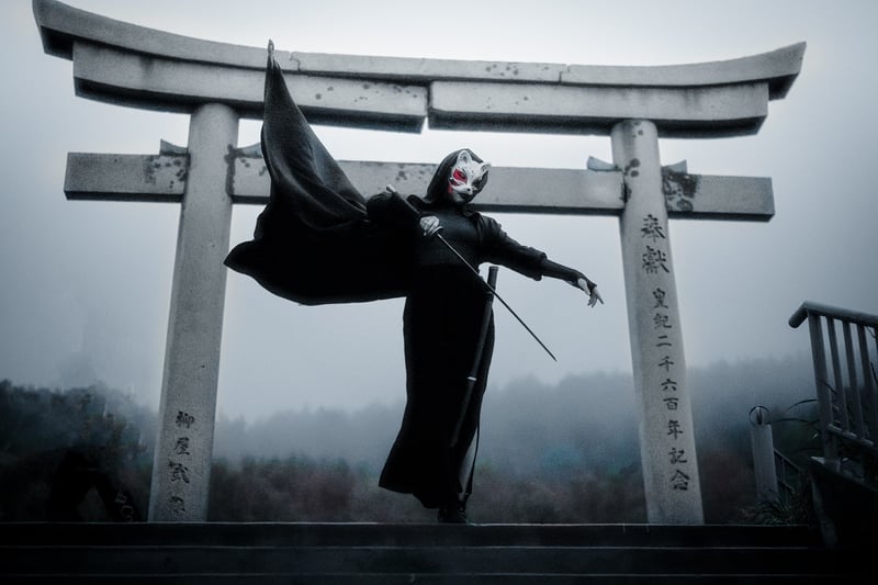 Samurai with sword